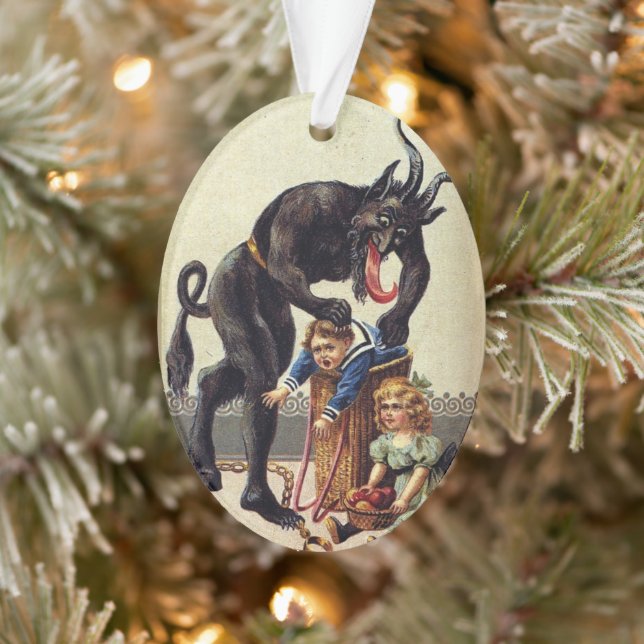 Krampus et enfants effrayants vintage (Arbre)