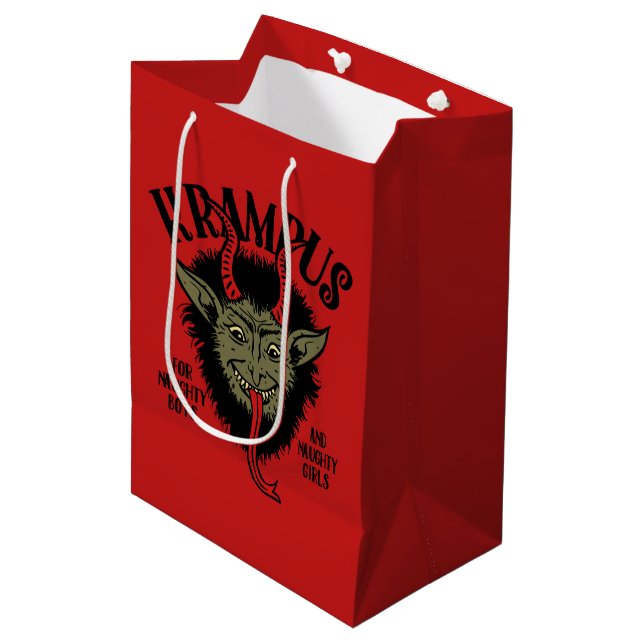 Krampus font face au sac vilain de cadeau (Devant Angle)