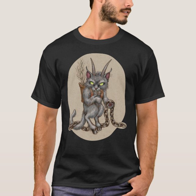 Krampus Kitty (avec chaînes) T-shirt classique (Devant)