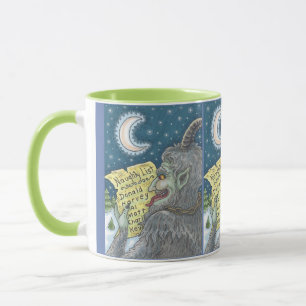 KRAMPUS NAUGHTLIST Christmas MUG Personnaliser com