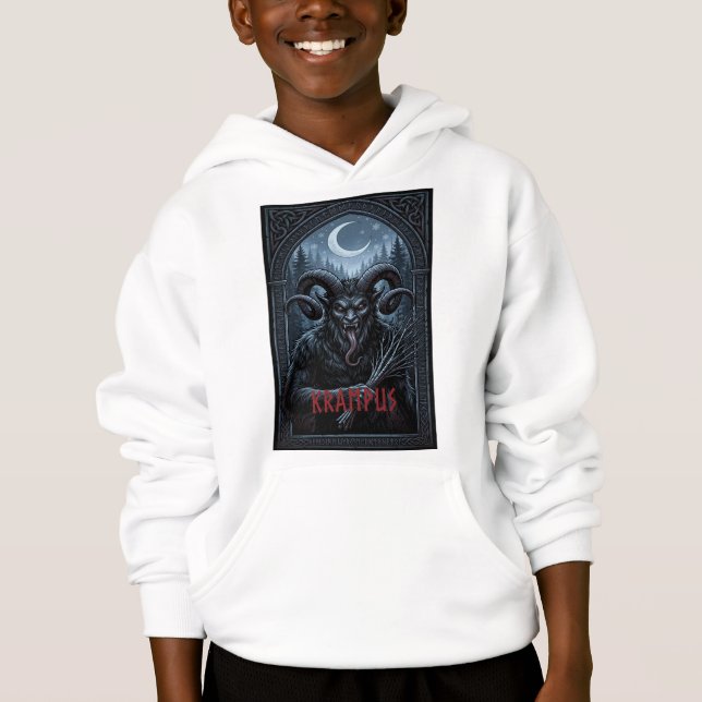 Krampus Nordic Runic Frame Dark Gothic Christmas (Devant)
