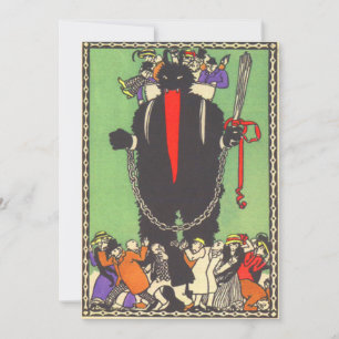 Krampus rassemblant les mauvais sujets