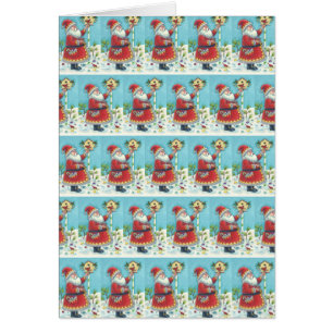 KRIS KRINGLE & CARDINAL CHRISTMAS GREELETTE B