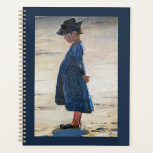 Kroyer - Petite fille debout sur Skagen Beach