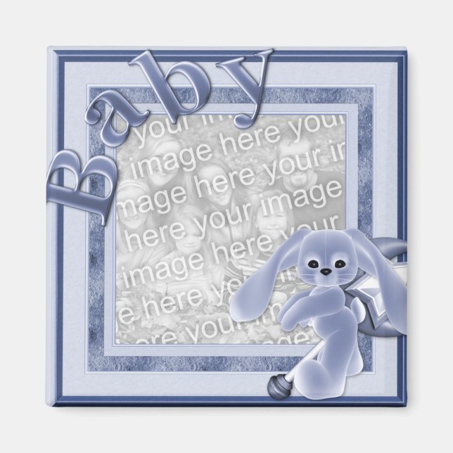 KRW Custom Baby Boy Photo Magnet (Devant)