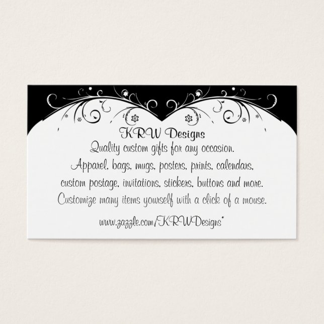 KRW Designs Carte de visite (Devant)