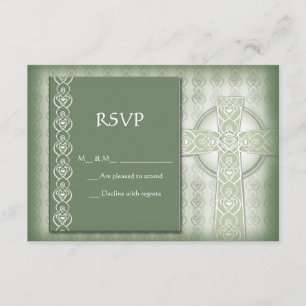 KRW Elegant Celtic Cross Irish RSVP