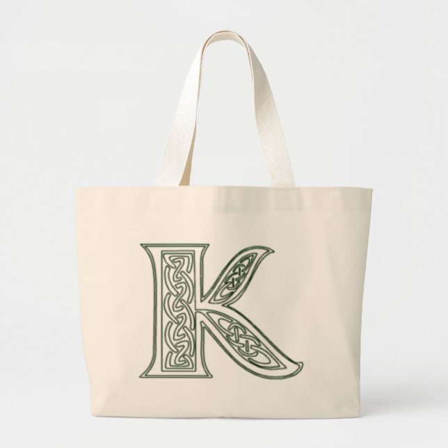 KRW - K - Sac fourre-tout décoré d'un monogramme (Devant)
