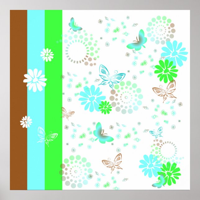 KRW KT's Butterfly Pop Art Fantasy Poster (Devant)