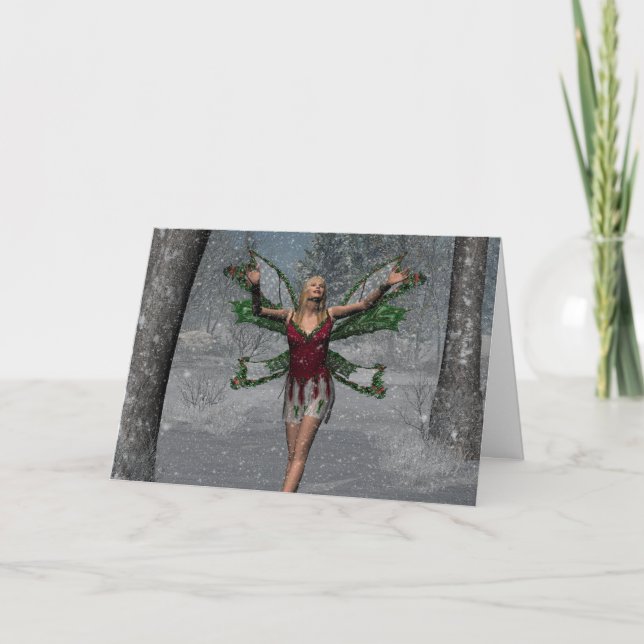 KRW Laisser neiger Carte de la faune de Noël (Devant)