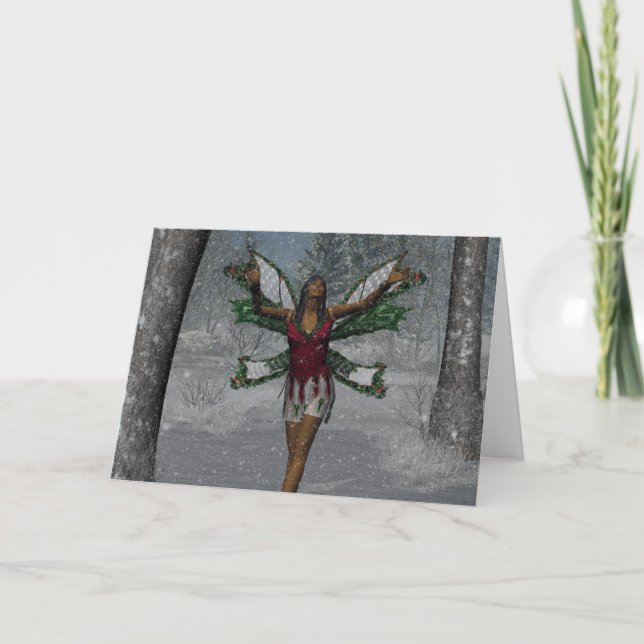 KRW Laisser neiger Carte de la faune de Noël (Devant)