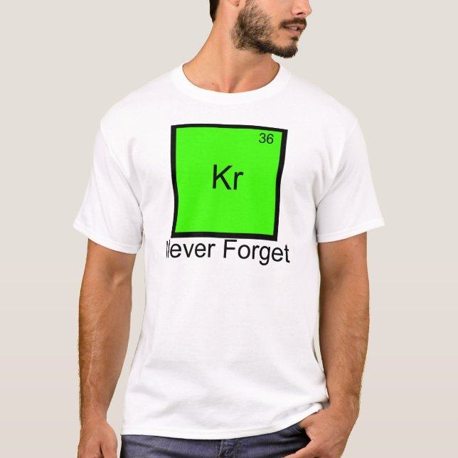 Krypton : T-shirt du jeu de mots sur l'élément à n (Devant)