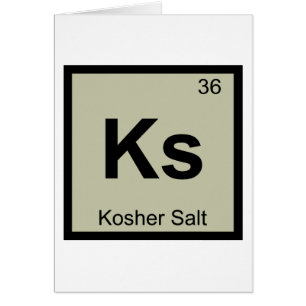 Ks - Symbole du sel kosher du tableau périodique