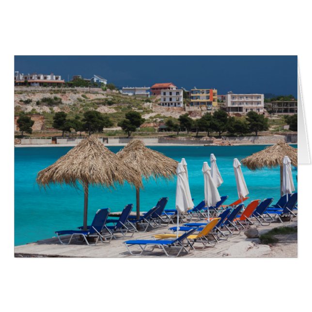 Ksamil, bord de plage de la ville (Devant horizontal)