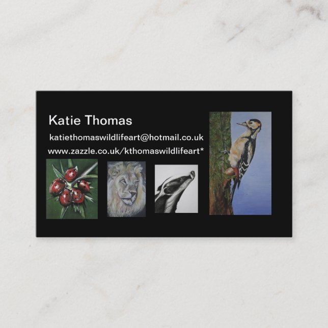 kthomaswildlifeart - carte de visite (Devant)