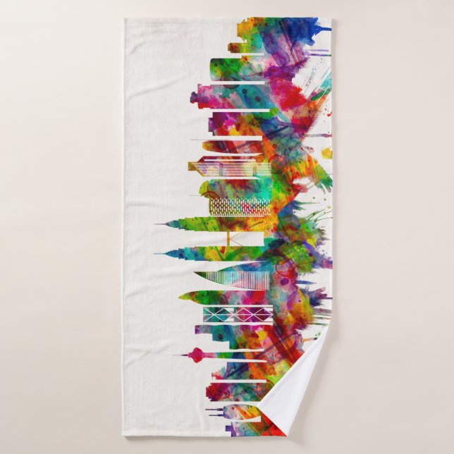Kuala Lumpur Malaisie Skyline (Serviette de bain)