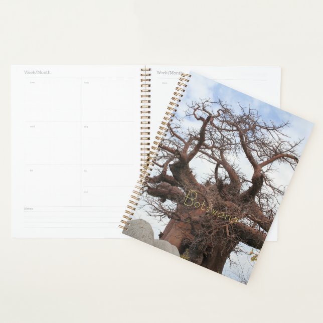 Kubu Island Baobab Tree Botswana Paysage (Devant avec enveloppe)
