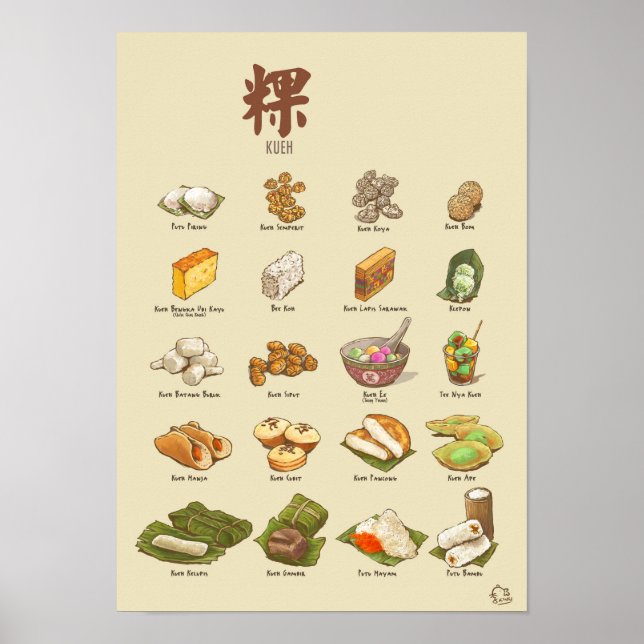 Kueh | Poster 粿 IV (A3) (Devant)