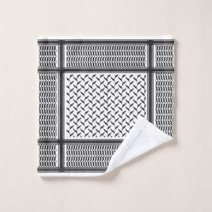 Kuffiya en Jordanie noir et blanc