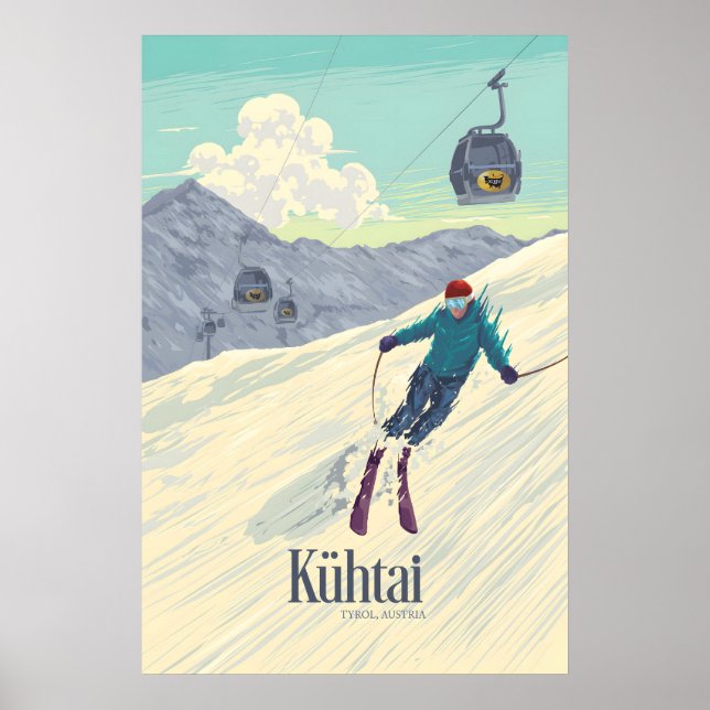 Kühtai Tyrol Autriche Station de Ski Affiche de Vo (Devant)
