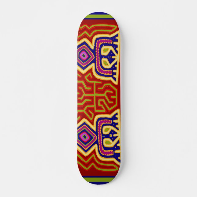 Kuna Indian Ancestral Spirit Skateboard (Devant)