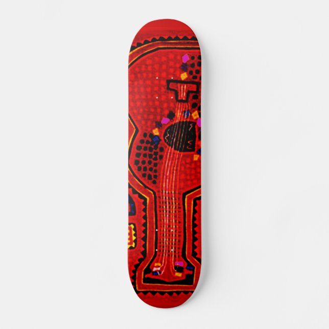 Kuna Indian Guitare Skateboard (Recto)