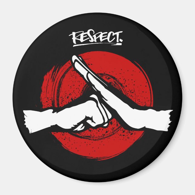 Kung Fu - Arts martiaux - Respect Magnet (Devant)