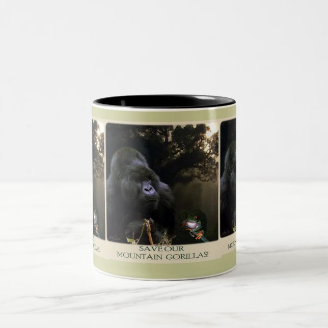 Kunga Mountain Gorilla Partisan de la faune Mug (Centre)