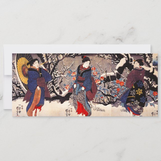 Kuniyoshi Trois Invitations Féminines (Devant)