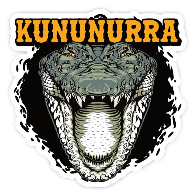 Kununurra, Autocollant de crocodile de l'Australie (Kununurra Western Australia Crocodile Sticker)
