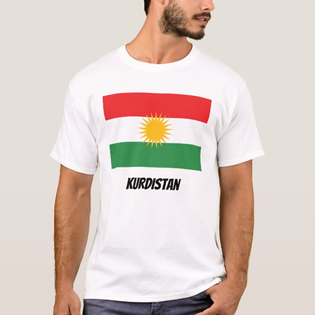 Kurdish Flag T-shirt (Devant)