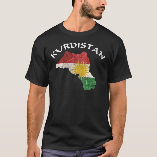 Kurdistan cadeau Drapeau kurde T-shirt classique (Devant)