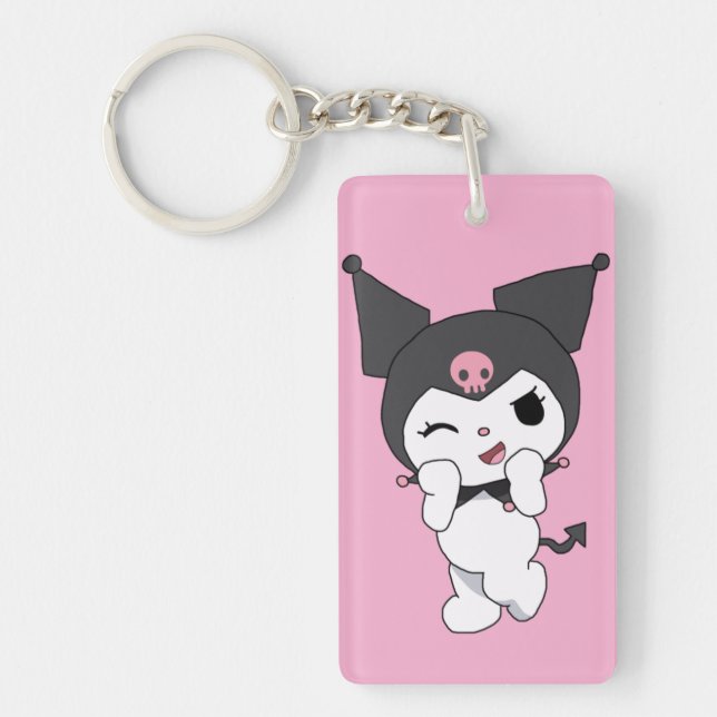 Kuromi Porte-clés Acrylique Double Face | Sanrio M (Devant)