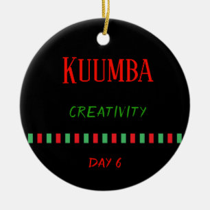 Kuumba - Kwanzaa Jour 6  Ornement