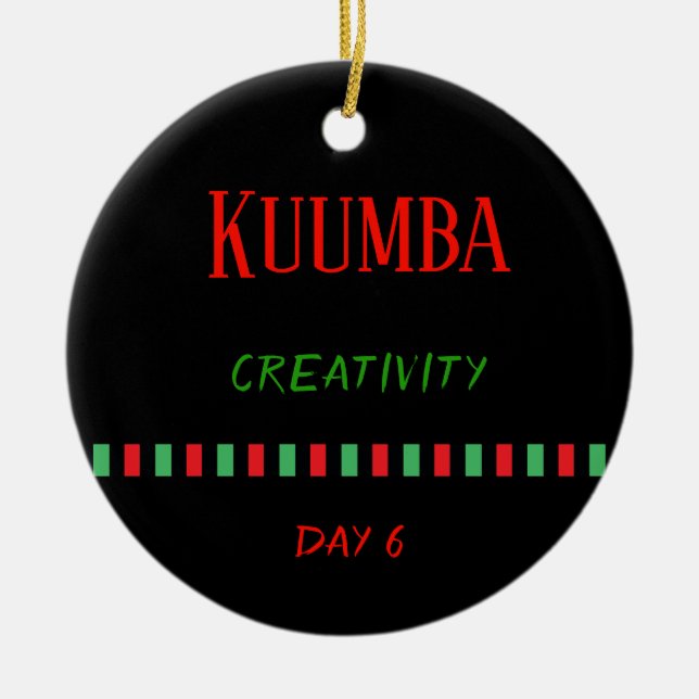 Kuumba - Kwanzaa Jour 6| Ornement (Devant)