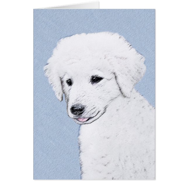 Kuvasz Peinture - Cute Original Chien Art (Devant)