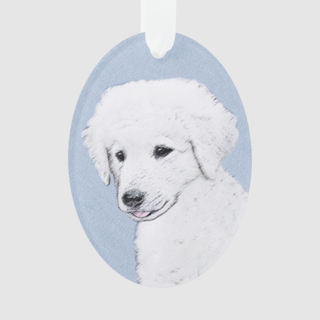 Kuvasz Peinture - Cute Original Chien Art (devant)