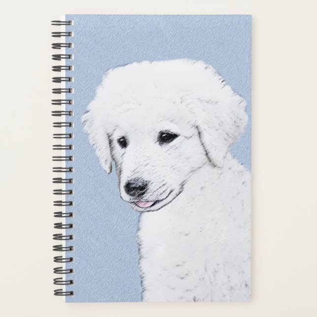 Kuvasz Peinture - Cute Original Chien Art (Devant)