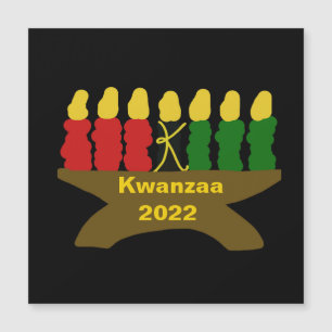 Kwanzaa Kinara Bougies magnétiques