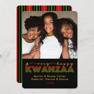 Kwanzaa   Un très heureux Carte photo Kwanzaa