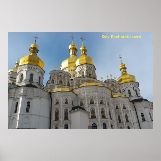 Kyiv Pechersk Lavra, Église / Monastère  Affiche (Devant)