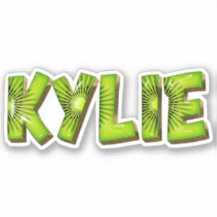 Kylie Nom Autocollant Stickers Conception Kiwi