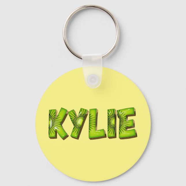 Kylie Nom Porte-clés Design Kiwi (Recto)
