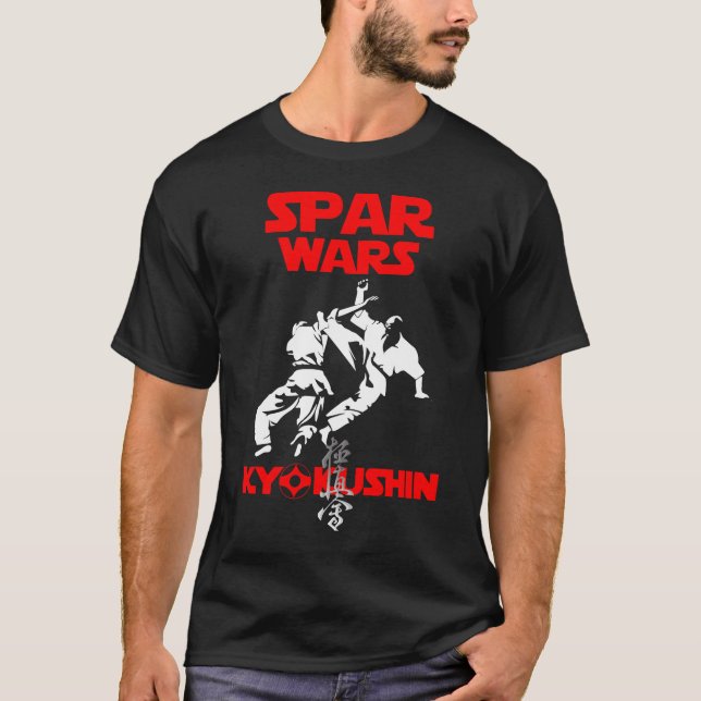 Kyokushin Karate Kumite Spar Wars Budo T-Shirt (Devant)