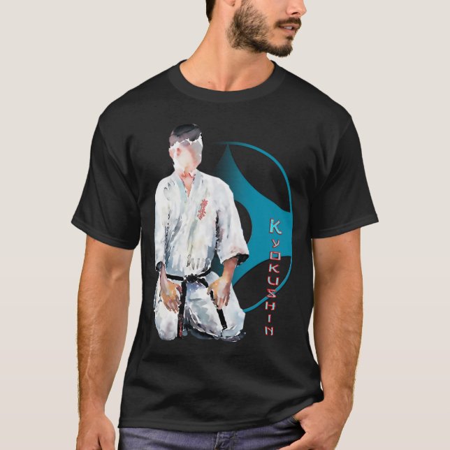 Kyokushin Karate Seiza Mukuso Martial Arts T-shirt (Devant)
