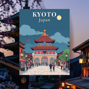 Kyoto Japon Temple Japonais Carte Postale Voyage
