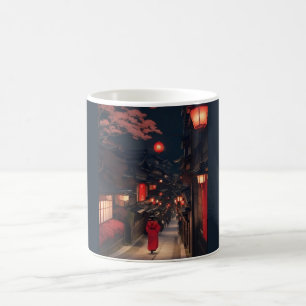 Kyoto Night Lantern Walk Mug