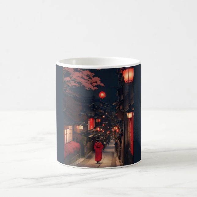 Kyoto Night Lantern Walk Mug (Centre)