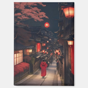 Kyoto Night Lanterns Magnet