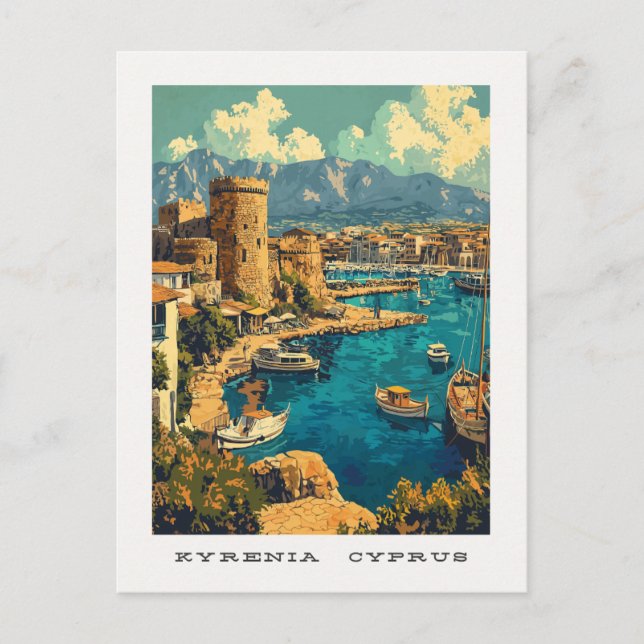 Kyrenia Chypre Carte postale Voyage (Devant)